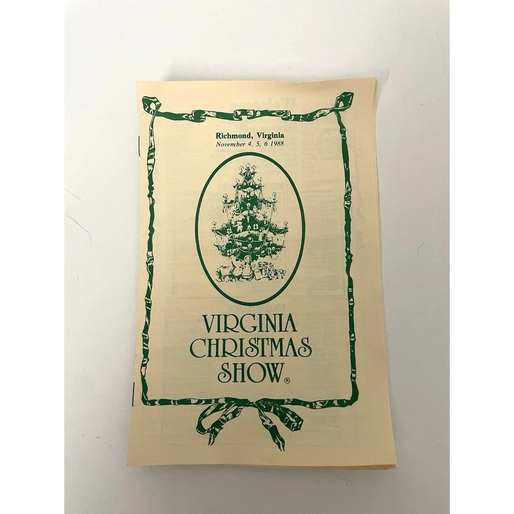Vtg Handmade Potholders Trivets 2 Virginia‎ Christmas Show 1988 Tree Plaid